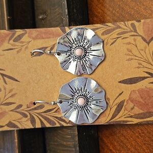 Silver Flower Earrings